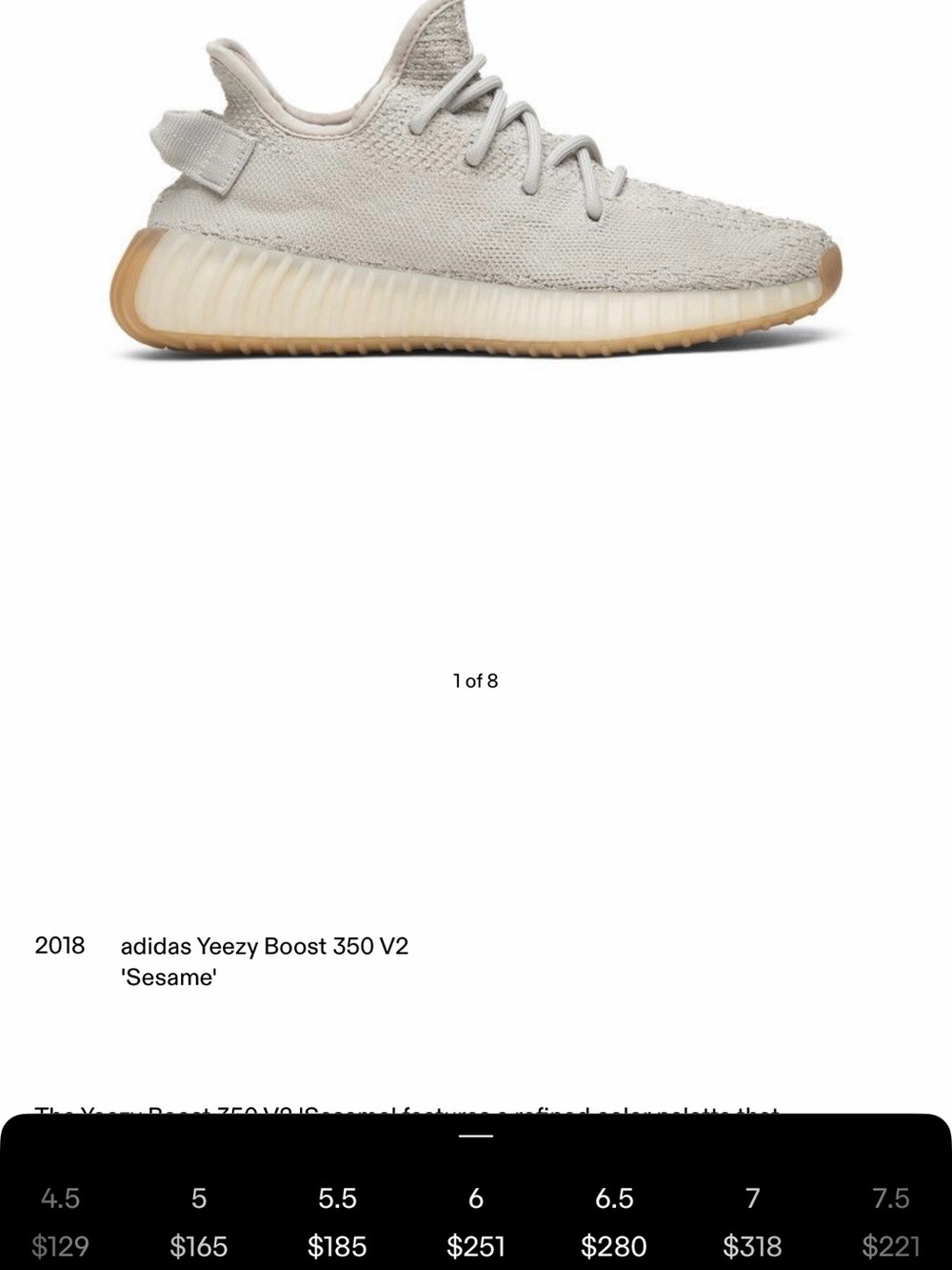 adidas Yeezy Boost 350 V2 - Light Beige with Gum Sole